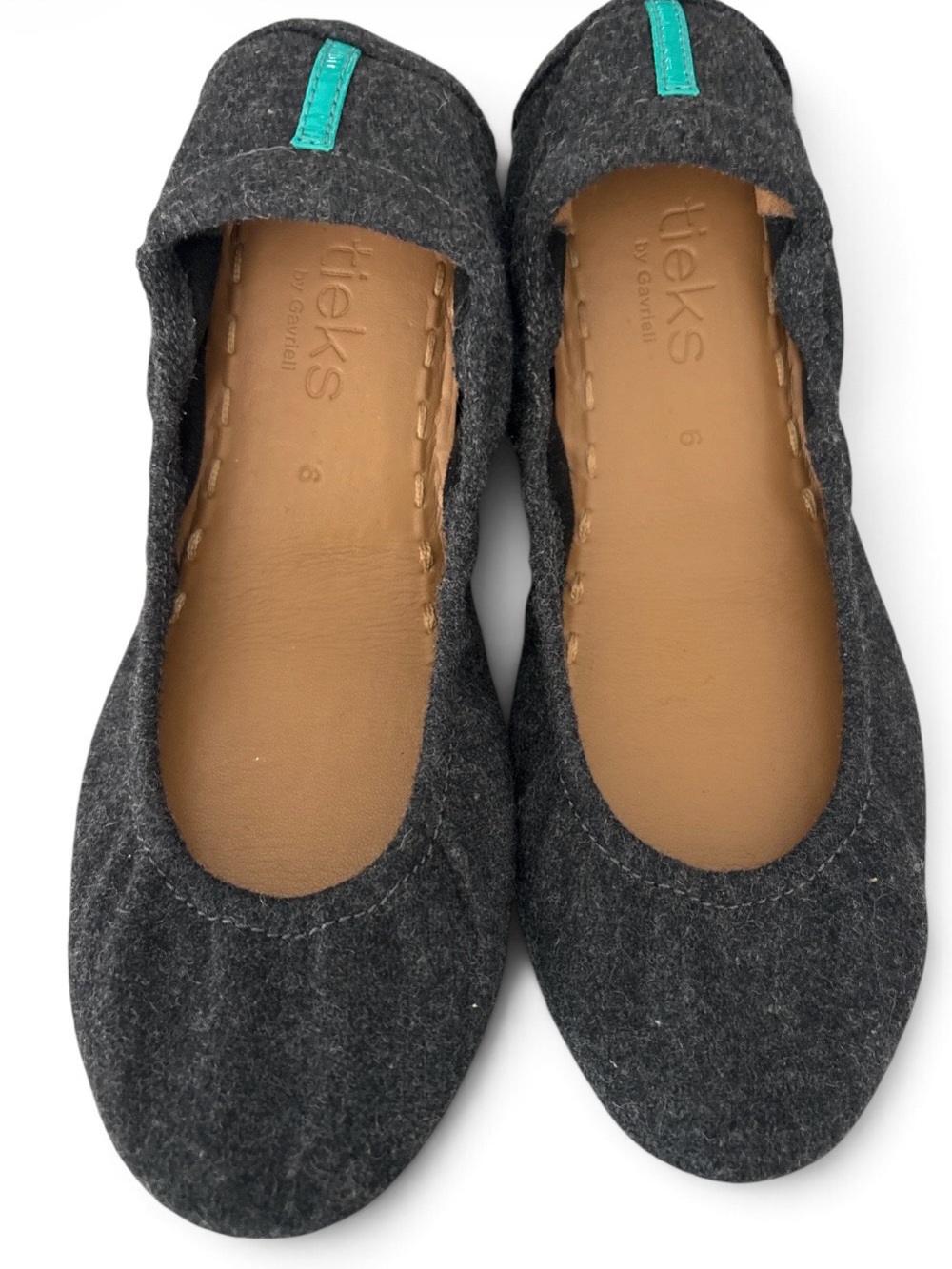 Tieks by Gavrieli  Greystone Vegan Wool ballet flats Size 6